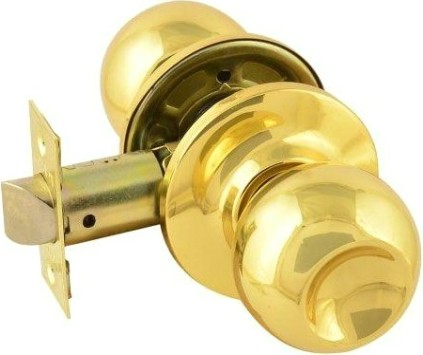 Ручка защелка кноб НОРА-М ЗШ "Золото" без запирания [15699]