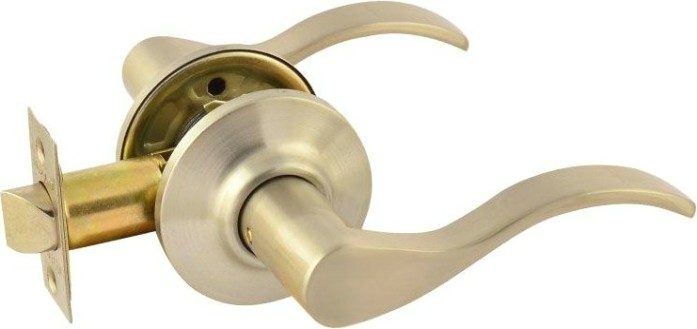 Ручка защелка НОРА-М НН межкомнатная "Матовый никель" без запирания [15765]