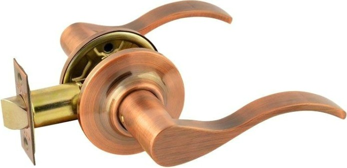 Ручка защелка НОРА-М НН межкомнатная "Старая медь" без запирания [15767]