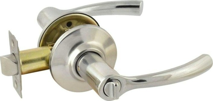 Ручка защелка НОРА-М ТТ1 межкомнатная "Хром" фиксатор [15802]