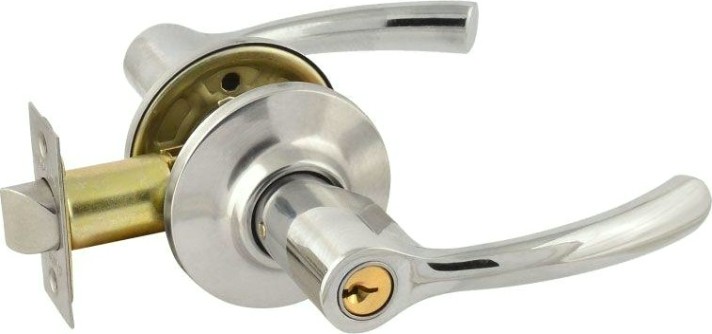 Ручка защелка НОРА-М ТТ1 межкомнатная "Хром" ключ/фиксатор [15796]