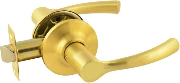 Ручка защелка НОРА-М ТТ1 межкомнатная "Матовое золото" без запирания [15804]