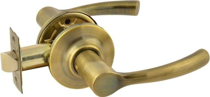 Ручка защелка НОРА-М ТТ1 межкомнатная "Старая бронза" без запирания [15806]