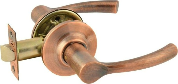 Ручка защелка НОРА-М ТТ1 межкомнатная "Старая медь" без запирания [15807]