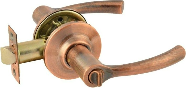 Ручка защелка НОРА-М ТТ1 межкомнатная "Старая медь" фиксатор [15801]