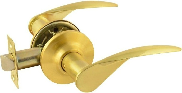 Ручка защелка НОРА-М ТТ12 межкомнатная "Матовое золото"без запирания [15822]