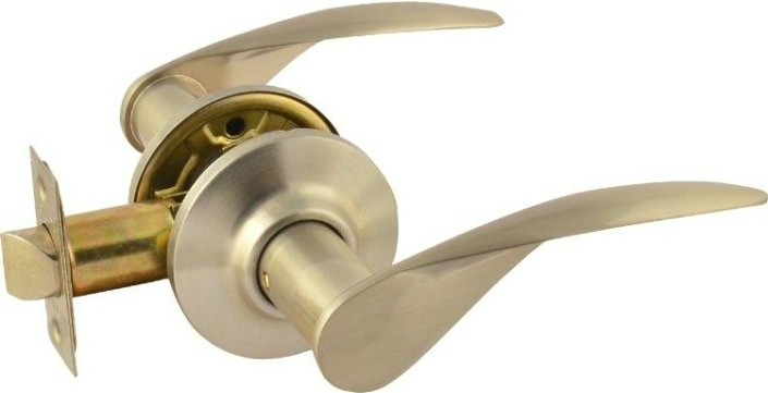 Ручка защелка НОРА-М ТТ12 межкомнатная "Матовый никель" без запирания [15823]