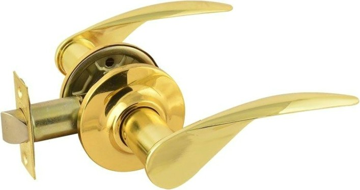 Ручка защелка НОРА-М ТТ12 межкомнатная "Золото" без запирания [15821]