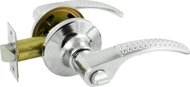 Ручка защелка НОРА-М ТТ15-STD межкомнатная "Хром" фиксатор [16759]