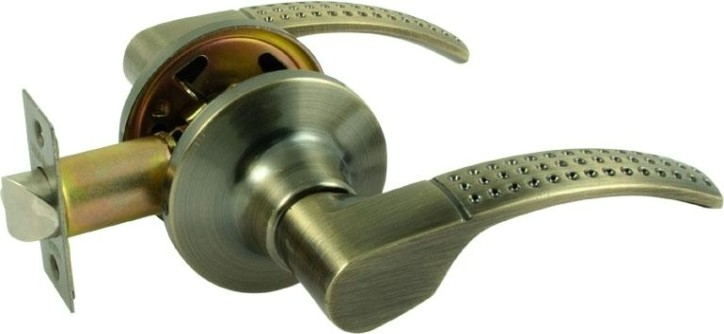 Ручка защелка НОРА-М ТТ15-STD межкомнатная "Старая бронза" без запирания [16761]