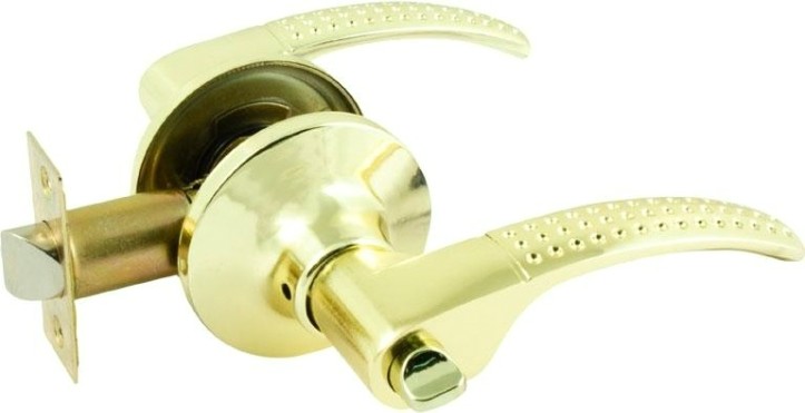 Ручка защелка НОРА-М ТТ15-STD межкомнатная "Золото" фиксатор [16756]