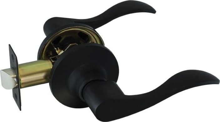 Ручка защелка НОРА-М ЗВ1 ISPARUS межкомнатная "Черная" без запирания [18810]