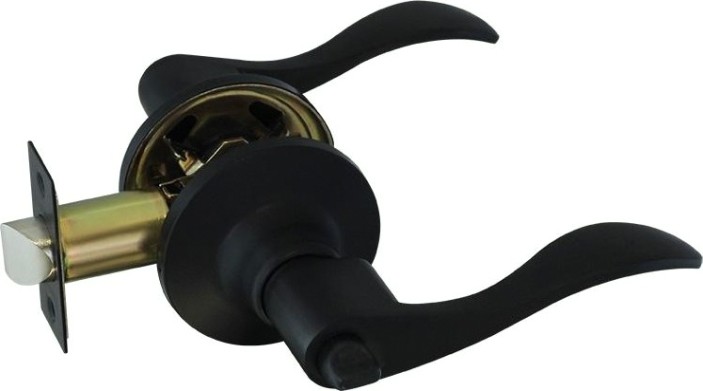 Ручка защелка НОРА-М ЗВ1 ISPARUS межкомнатная "Черная" фиксатор [18809]