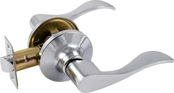 Ручка защелка НОРА-М ЗВ1 ISPARUS межкомнатная "Хром" без запирания [16943]