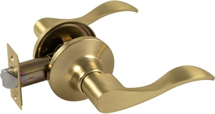 Ручка защелка НОРА-М ЗВ1 ISPARUS межкомнатная "Матовое золото" без запирания [16931]