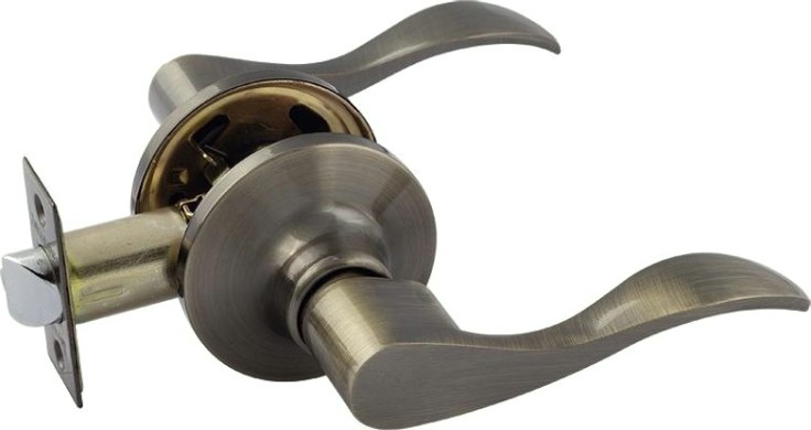 Ручка защелка НОРА-М ЗВ1 ISPARUS межкомнатная "Старая бронза" без запирания [16937]