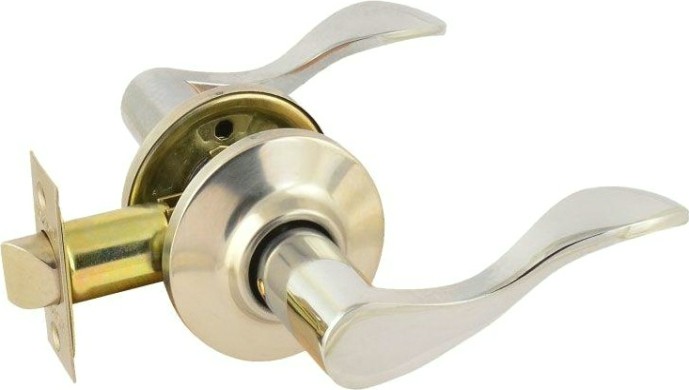 Ручка защелка НОРА-М ЗВ1 межкомнатная "Хром" без запирания [15639]