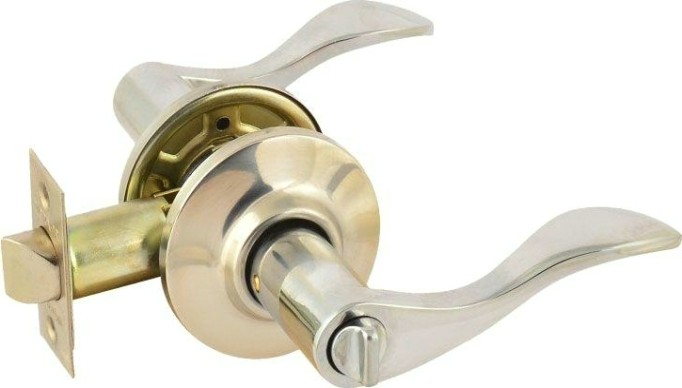 Ручка защелка НОРА-М ЗВ1 межкомнатная "Хром" фиксатор [15633]