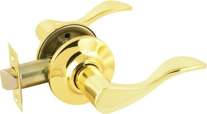 Ручка защелка НОРА-М ЗВ1 межкомнатная "Золото" без запирания [15634]