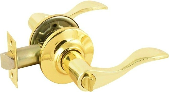 Ручка защелка НОРА-М ЗВ1 межкомнатная "Золото" фиксатор [15628]