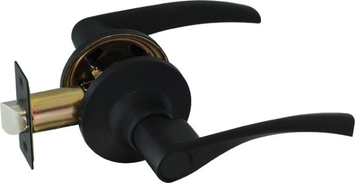 Ручка защелка НОРА-М ЗВ2 ISPARUS межкомнатная "Черная" без запирания [18813]