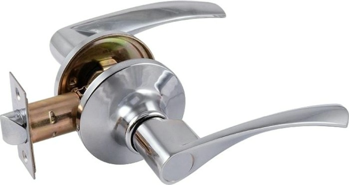 Ручка защелка НОРА-М ЗВ2 ISPARUS межкомнатная "Хром" без запирания [16785]