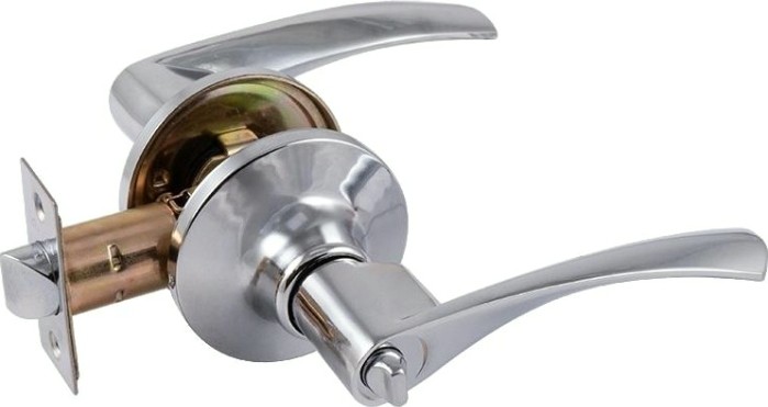 Ручка защелка НОРА-М ЗВ2 ISPARUS межкомнатная "Хром" фиксатор [16779]