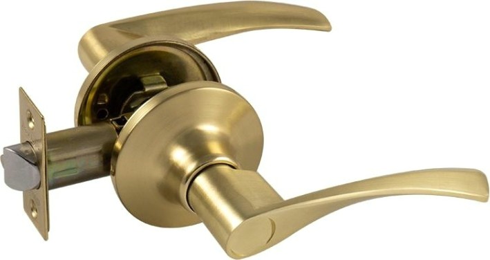 Ручка защелка НОРА-М ЗВ2 ISPARUS межкомнатная "Матовое золото" без запирания [16781]