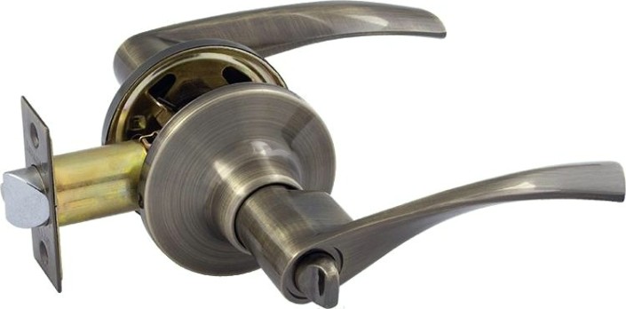 Ручка защелка НОРА-М ЗВ2 ISPARUS межкомнатная "Старая бронза" фиксатор [16777]