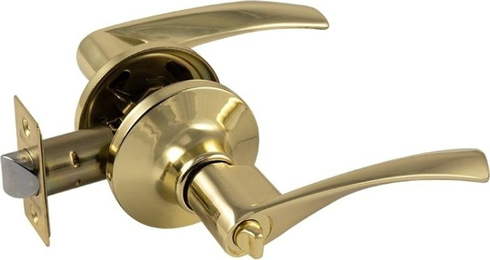 Ручка защелка НОРА-М ЗВ2 ISPARUS межкомнатная "Золото" фиксатор [16774]