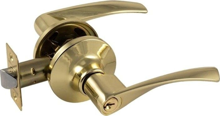 Ручка защелка НОРА-М ЗВ2 ISPARUS межкомнатная "Золото" ключ/фиксатор [16768]