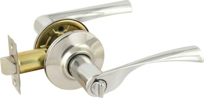 Ручка защелка НОРА-М ЗВ2 межкомнатная "Хром" фиксатор [15652]