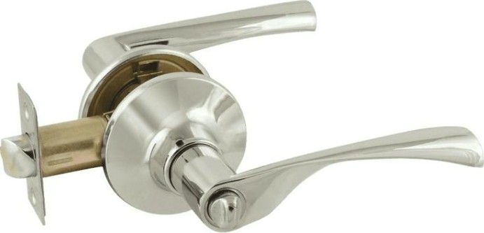 Ручка защелка НОРА-М ЗВ2-STD межкомнатная "Хром" фиксатор [14398]