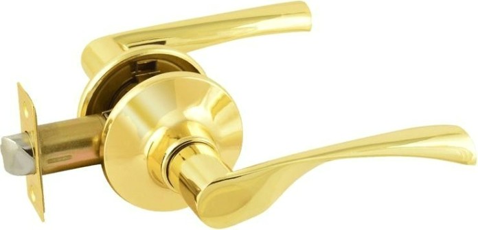 Ручка защелка НОРА-М ЗВ2-STD межкомнатная "Золото"без запирания [14399]