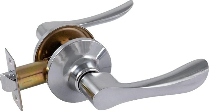 Ручка защелка НОРА-М ЗВ3 ISPARUS межкомнатная "Хром" без запирания [16961]