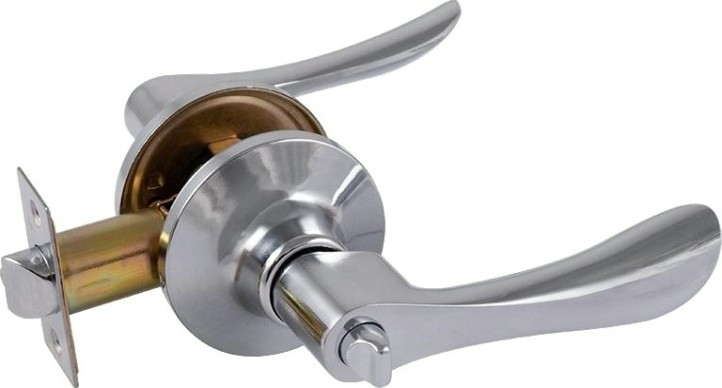 Ручка защелка НОРА-М ЗВ3 ISPARUS межкомнатная "Хром" фиксатор [16960]