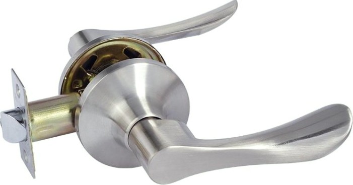 Ручка защелка НОРА-М ЗВ3 ISPARUS межкомнатная "Матовый никель" без запирания [16952]