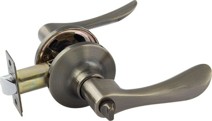 Ручка защелка НОРА-М ЗВ3 ISPARUS межкомнатная "Старая бронза" фиксатор [16954]