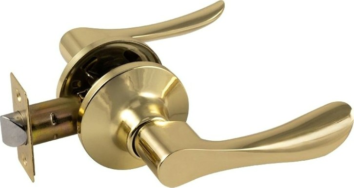 Ручка защелка НОРА-М ЗВ3 ISPARUS межкомнатная "Золото" без запирания [16946]