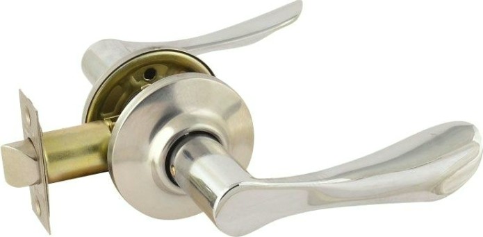 Ручка защелка НОРА-М ЗВ3 межкомнатная "Хром" без запирания [15677]