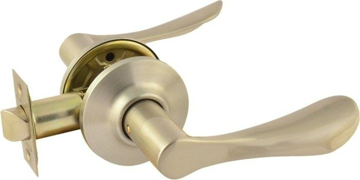 Ручка защелка НОРА-М ЗВ3 межкомнатная "Матовый никель" без запирания [15674]