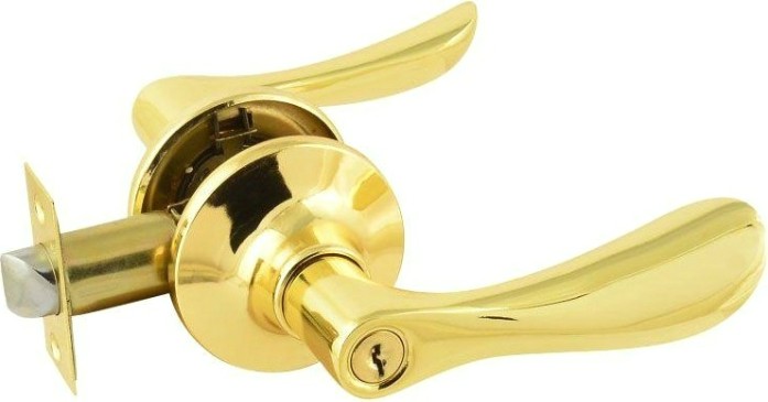 Ручка защелка НОРА-М ЗВ3-STD межкомнатная "Золото" ключ/фиксатор [14044]