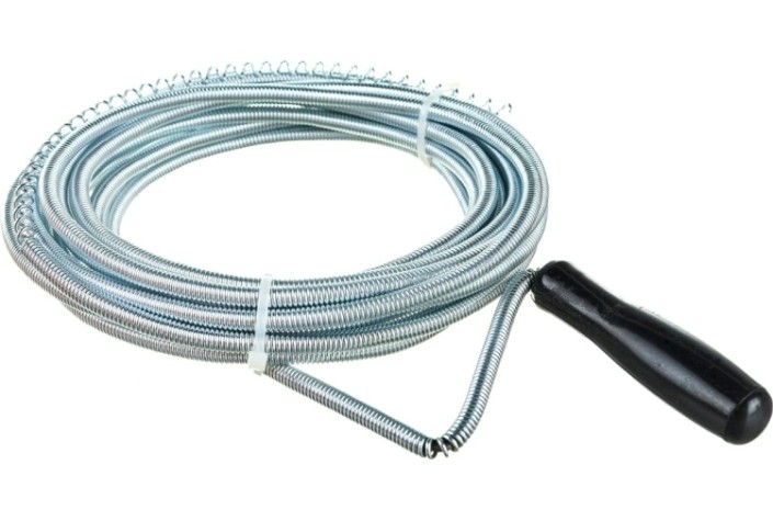 Ручной прочистной инструмент СИБРТЕХ L-5 м, D-6 мм трос для труб, [92462]