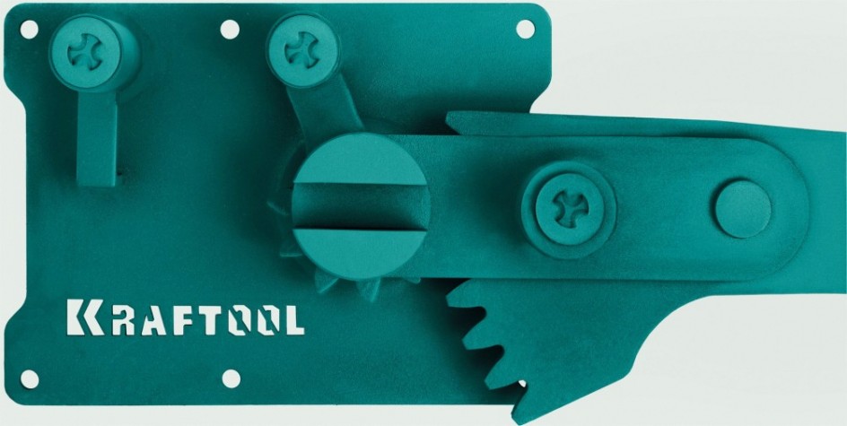 Ручной станок для гибки арматуры KRAFTOOL 23301 16 D на подшипнике, острый и плавный гиб