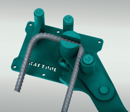 Ручной станок для гибки арматуры KRAFTOOL 23301 16 D на подшипнике, острый и плавный гиб