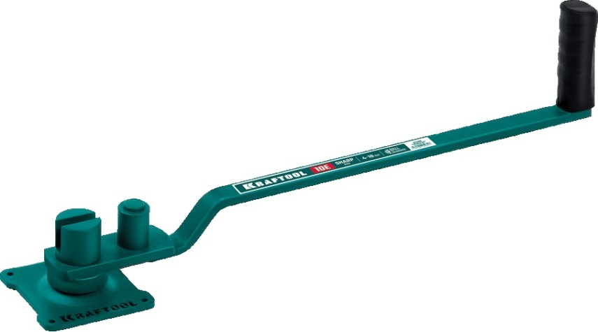 Ручной станок для гибки арматуры KRAFTOOL 23302 10 E на подшипнике острый гиб