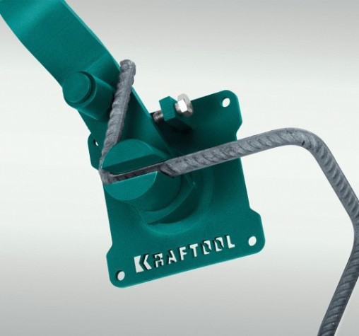 Ручной станок для гибки арматуры KRAFTOOL 23303 12 E на подшипнике острый гиб