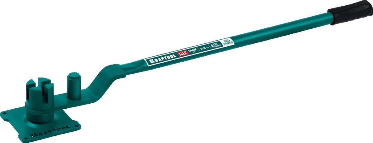 Ручной станок для гибки арматуры KRAFTOOL 23304 14 EC на подшипнике острый гиб