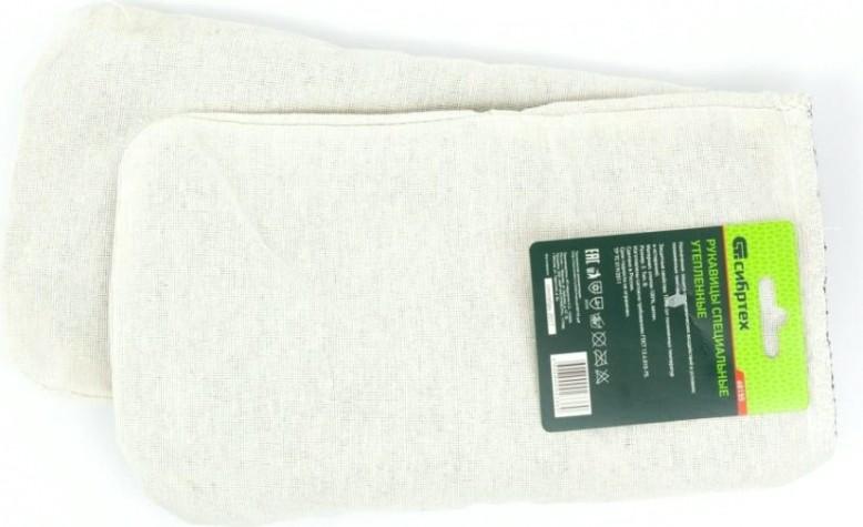 Рукавицы утепленные СИБРТЕХ х/б, утепленные, ватин специальные ватин, 2 размер. [68155]