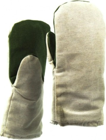 Рукавицы утепленные СИБРТЕХ с брезент. налад. х/б, ватин специальные. 2 размер.68131 [68131]